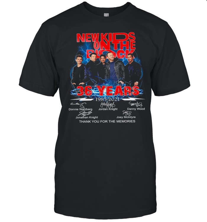 New Kids on the Block 36 years 1985 2021 thank you for the memories signatures shirt Classic Men's T-shirt