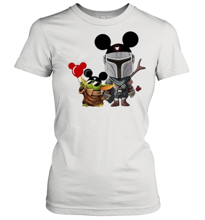 The Mandalorian Baby Yoda Mickey Classic Women's T-shirt