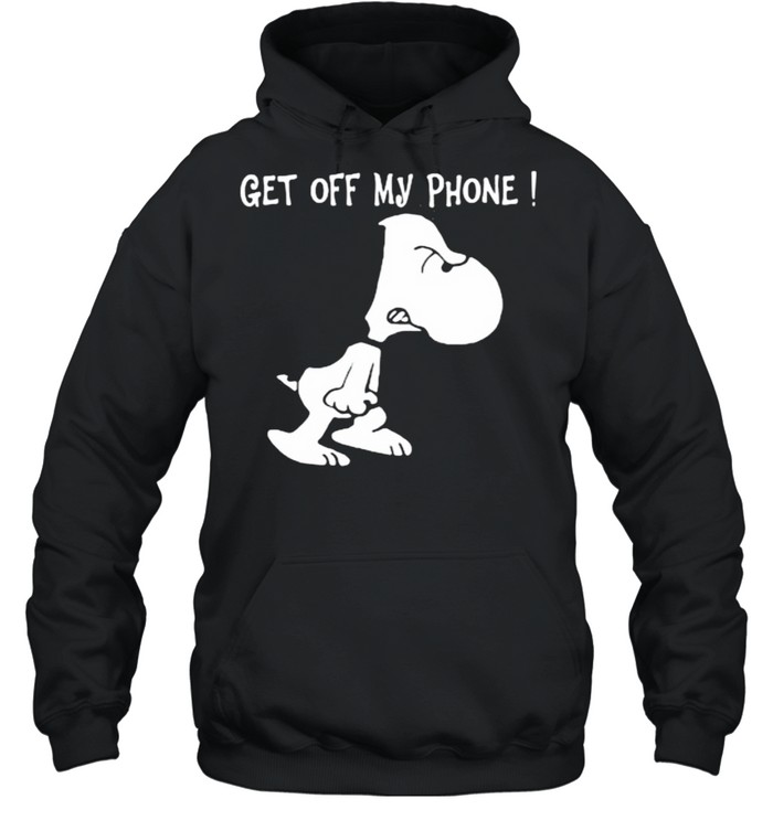 Get Off My Phone Snoopy  Unisex Hoodie
