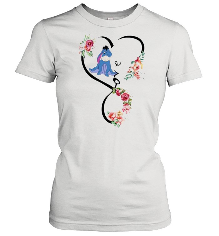 Love Eeyore Flower  Classic Women's T-shirt