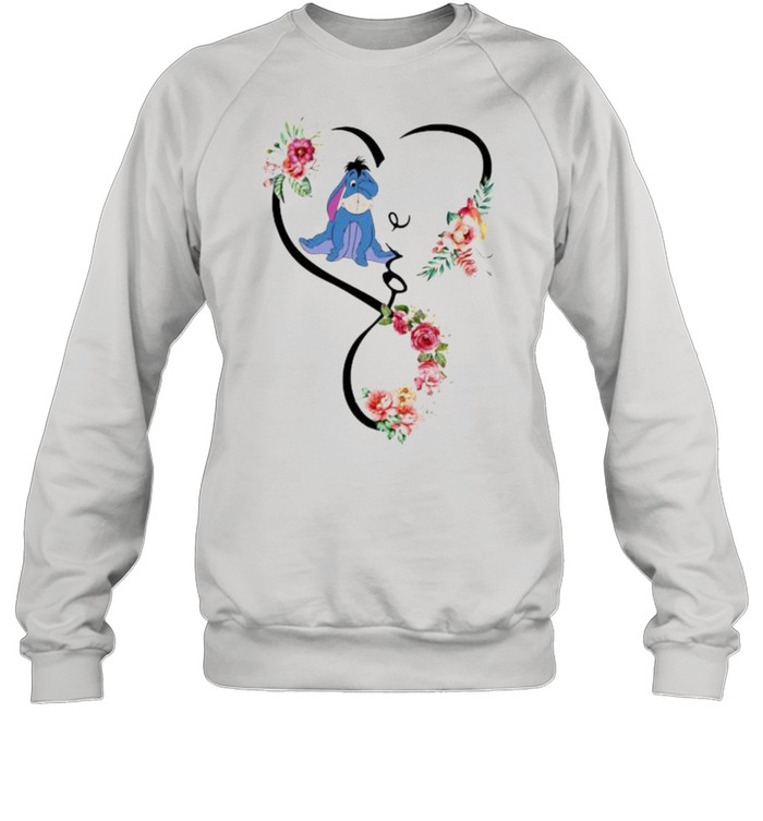 Love Eeyore Flower  Unisex Sweatshirt