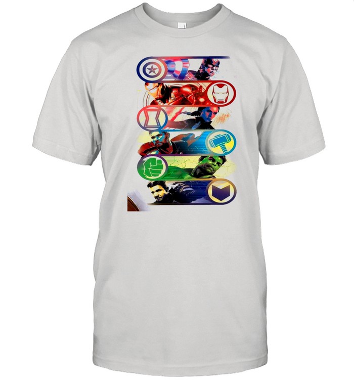 The Marvel Heroes Color Light shirt