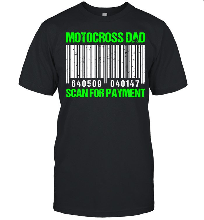 Motocross Dad Scan For Payment  Classic Men's T-shirt