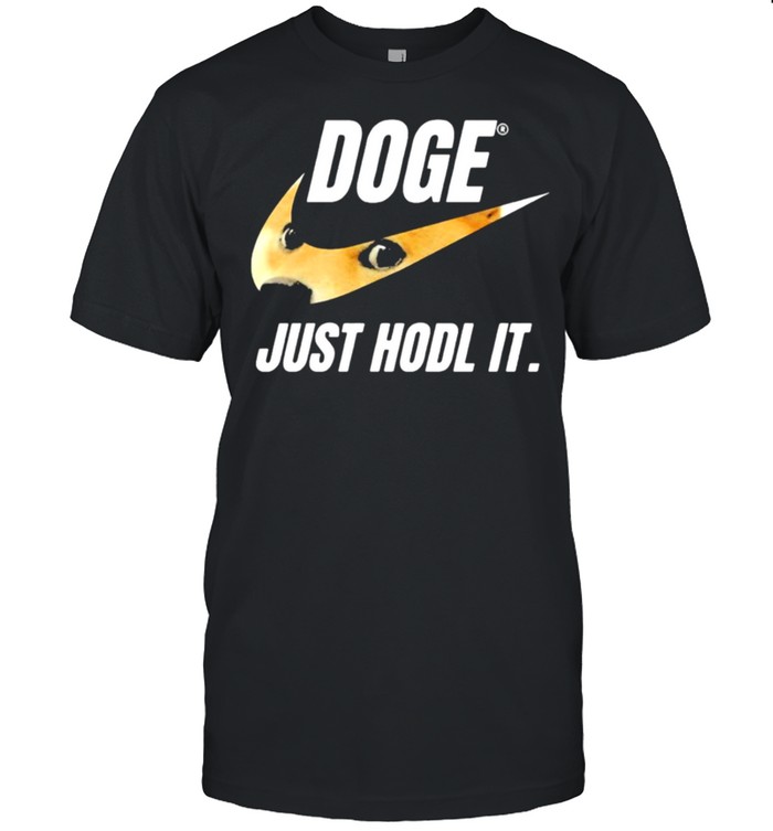 Dogecoin just hold it shirt Classic Men's T-shirt
