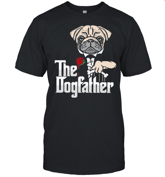 Pug dog the dogfather shirt Classic Men's T-shirt