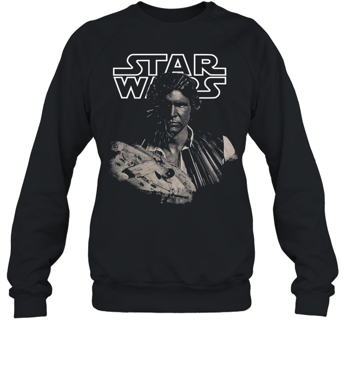 Star Wars Han Solo Millennium Falcon Portrait  Unisex Sweatshirt