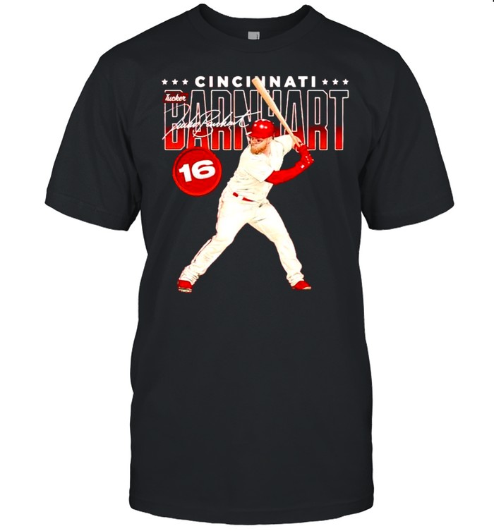 Cincinnati Baseball 16 Tucker Barnhart Swing signature shirt Classic Men's T-shirt