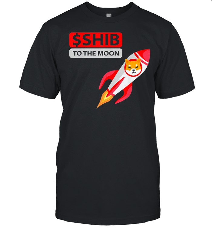 Rocket shiba coin shirt $shib to the moon shiba inu crypto shirt Classic Men's T-shirt