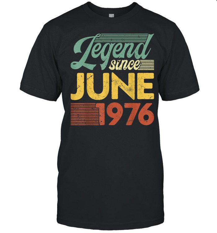 Vintage Legend Since June 1976 Birthday shirt Classic Men's T-shirt