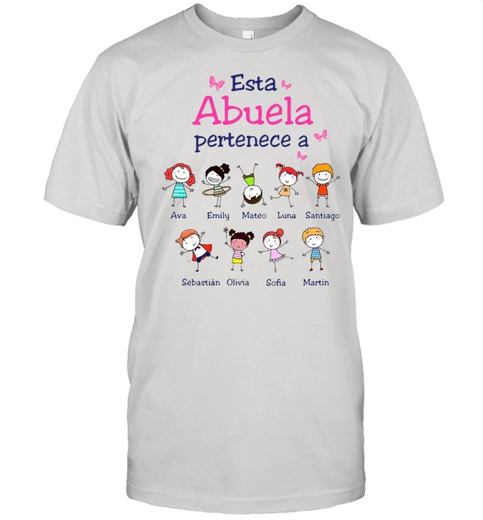 Esta Abuela Pertenece A Ava Emily Mateo Luna Santiago  Classic Men's T-shirt