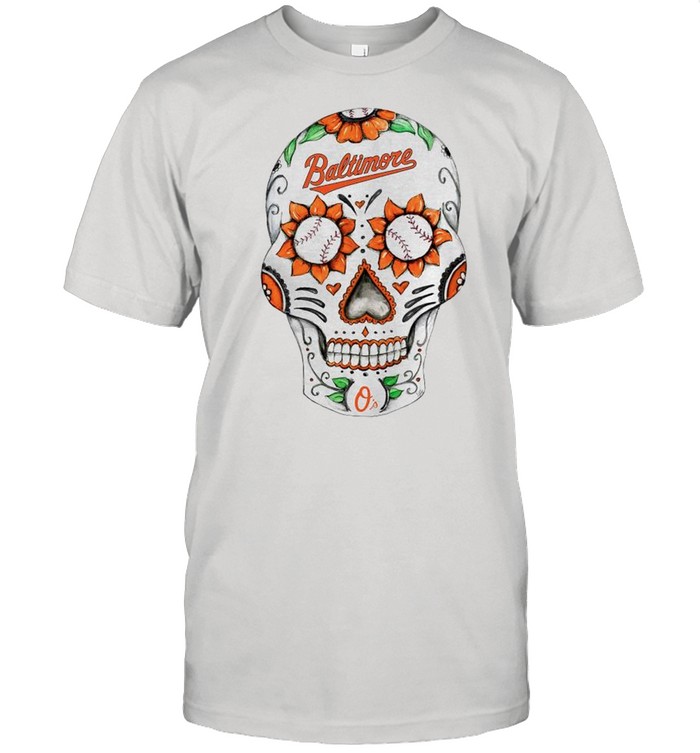 Baltimore Orioles Sugar Skull shirt Classic Men's T-shirt