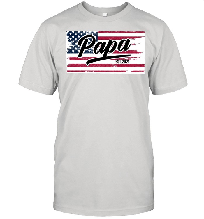 papa american flag shirt