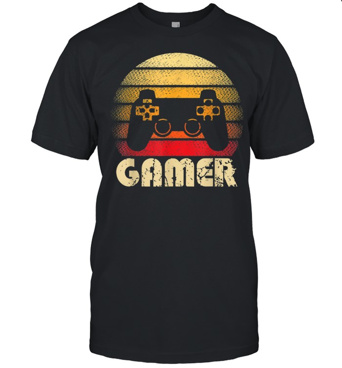 Vintage Retro Gamer Video Game Player Gaming Boysns shirt Classic Men's T-shirt