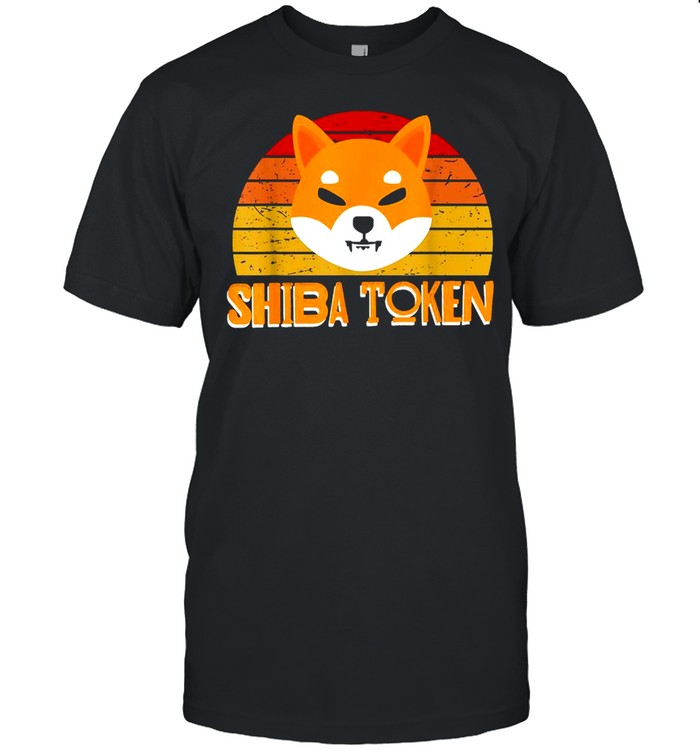 Vintage Shiba Inu Token Crypto Coin Cryptocurrency  Classic Men's T-shirt