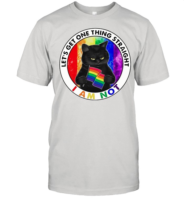 LGBT cat let’s get one thing straight I am not shirt Classic Men's T-shirt