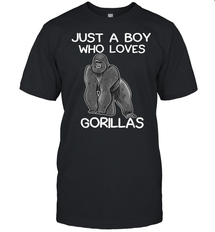 Just A Boy Who Loves Gorillas Gorilla shirt Classic Men's T-shirt