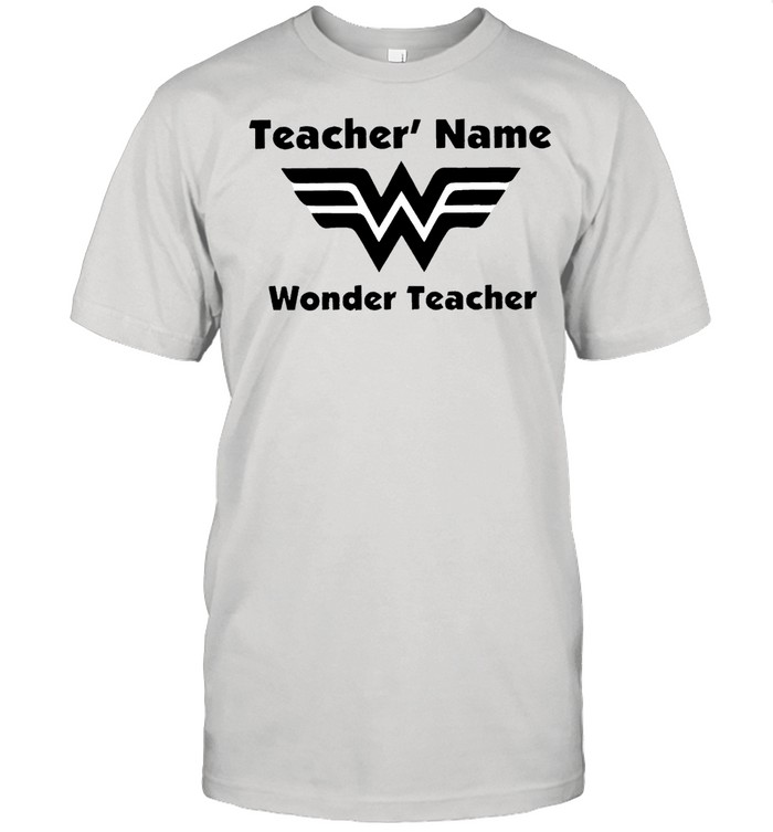 Teacher name wonder teacher shirt Classic Men's T-shirt