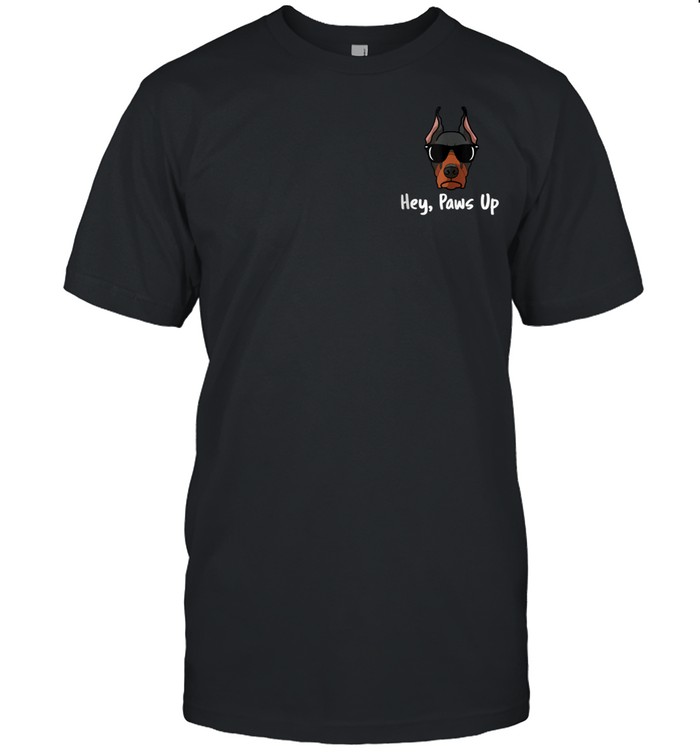 Paws Up Doberman Pinscher Dog Lover shirt Classic Men's T-shirt