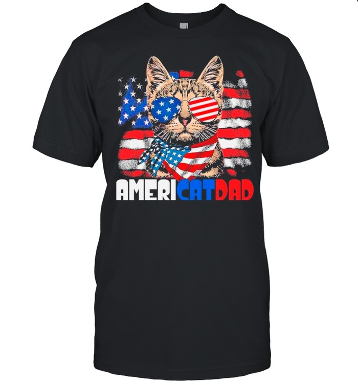 American Flag With Americat Dad shirt Classic Men's T-shirt