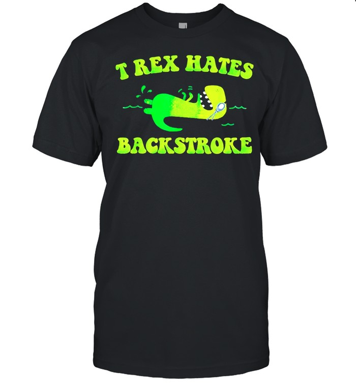T-rex hates back stroke shirt Classic Men's T-shirt