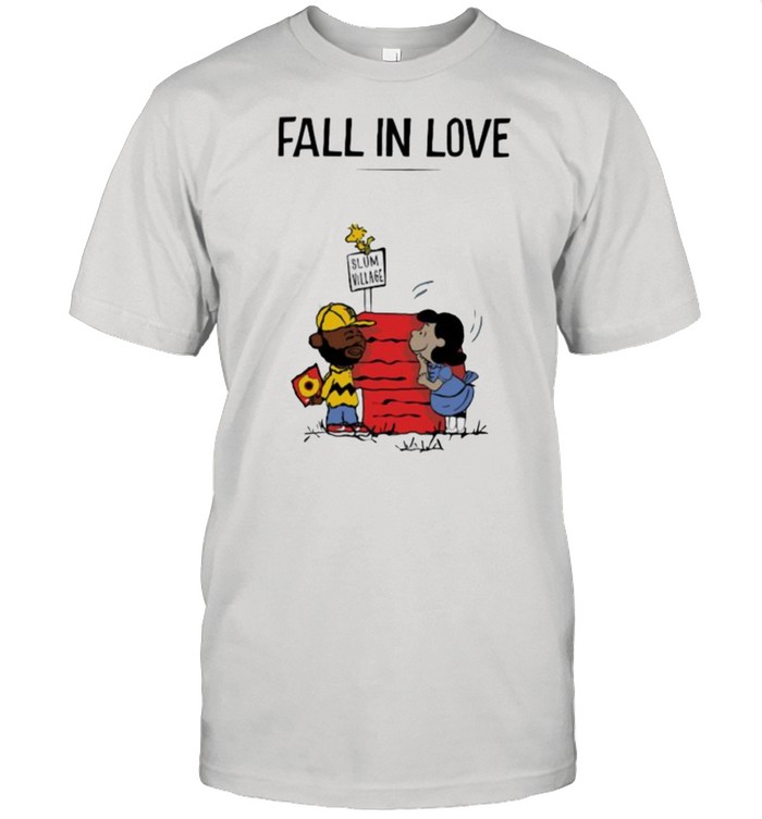 Fall in love slum village peanuts madvillain shirt Classic Men's T-shirt