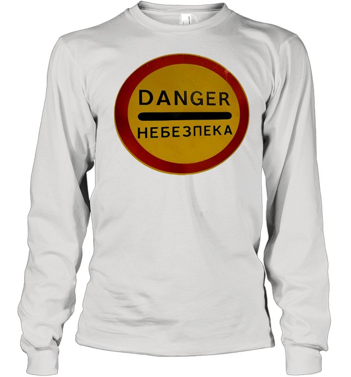 Chernobyl Radiation Warning Vintage Rusted Danger Sign T-shirt Long Sleeved T-shirt