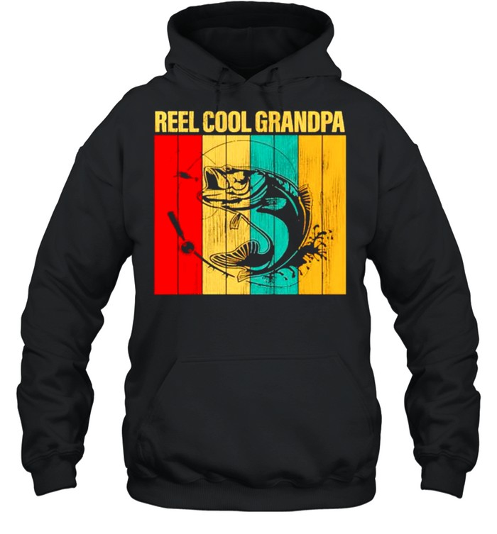 Fishing reel cool grandpa shirt Unisex Hoodie