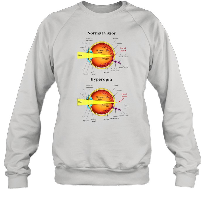 ormal Vision Hyperopia Ophthalmology T-shirt Unisex Sweatshirt