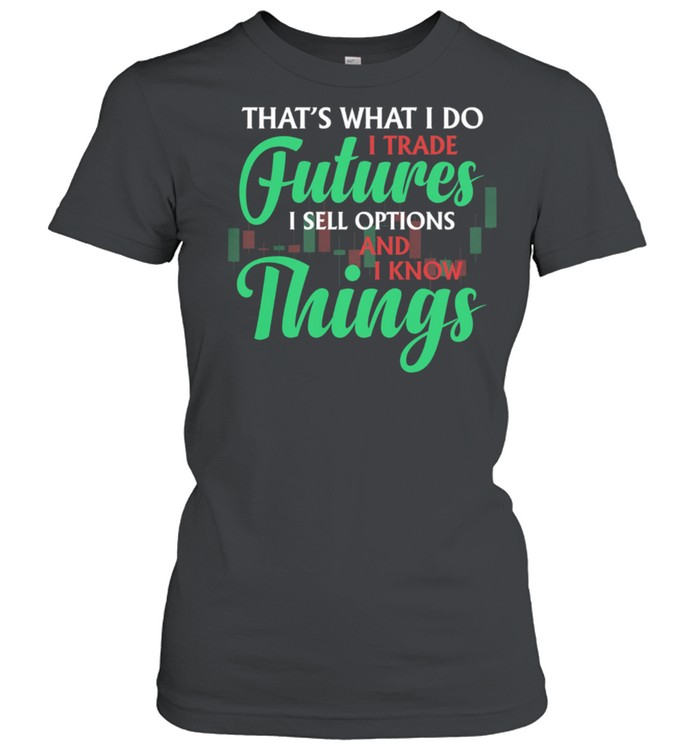 Thats What I Do I Trade Futures I Sell Options And I Know Things shirt Classic Women's T-shirt