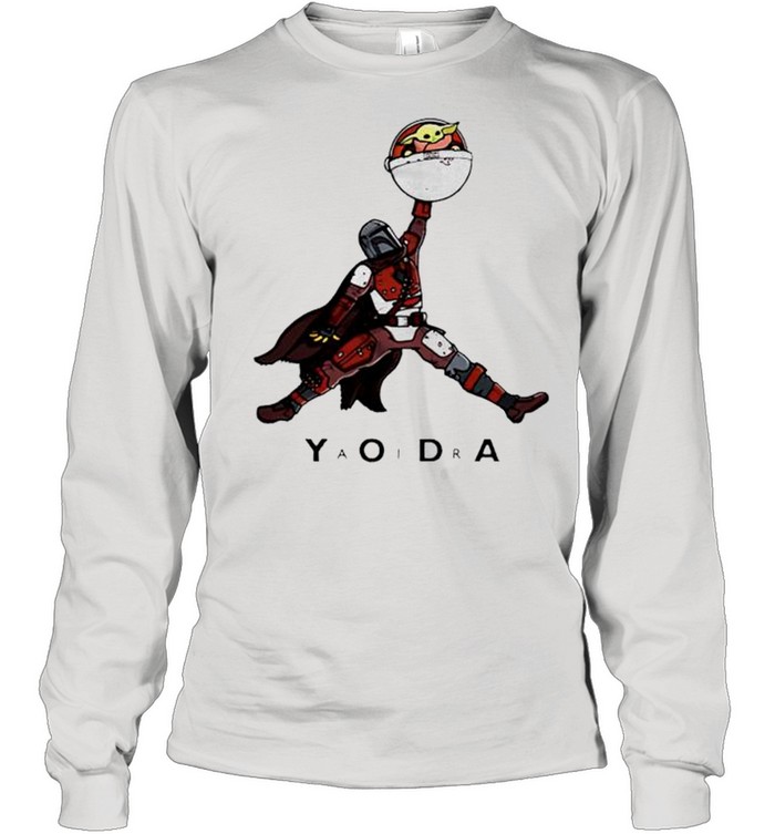 Boba Fett Baby Yoda Air Jordan shirt Long Sleeved T-shirt