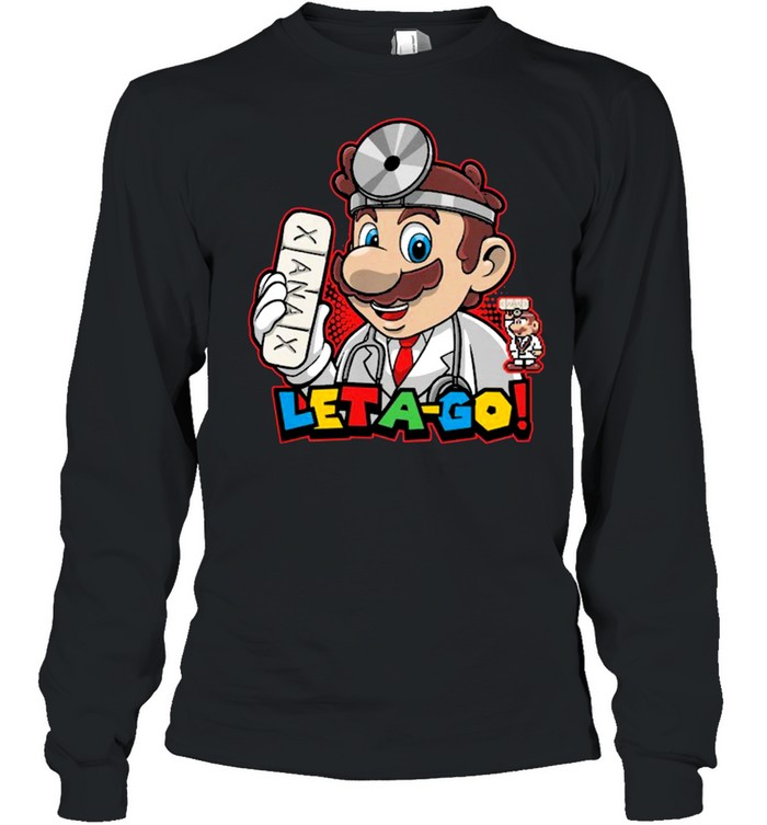 Mario let a go shirt Long Sleeved T-shirt