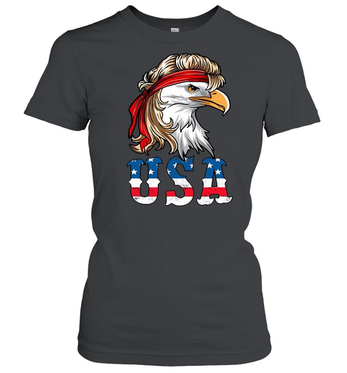 4Th Of July American Flag USA Patriotic Eagle Pride T-shirt Classic Women's T-shirt