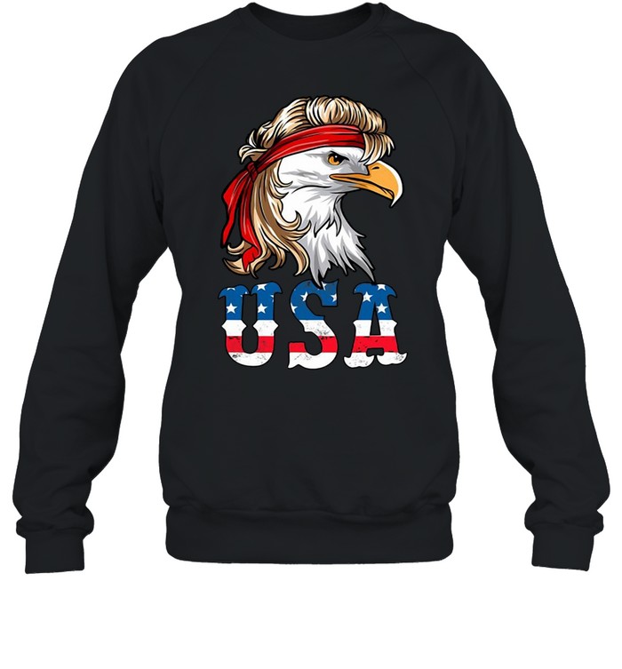 4Th Of July American Flag USA Patriotic Eagle Pride T-shirt Unisex Sweatshirt