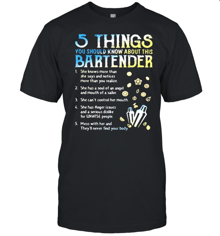 5 Things You Should Know About This Bartender Shirt
