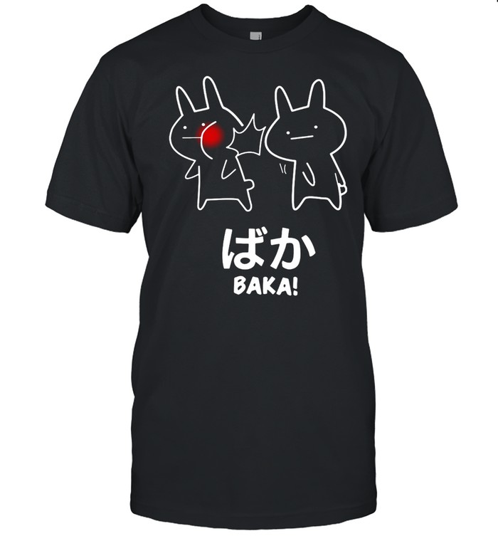 Anime Baka Rabbit Slap Black T-shirt Classic Men's T-shirt