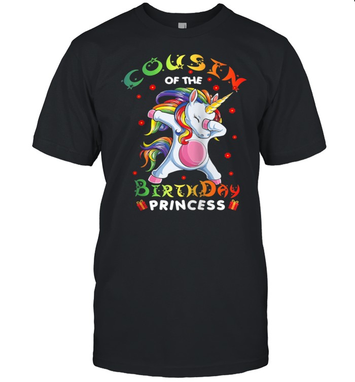 Cousin Of The Birthday Princess Unicorn Girl shirt Classic Men's T-shirt