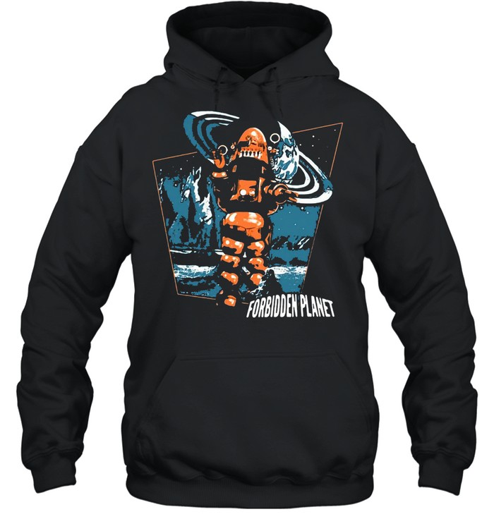 Forbidden Planet Robby Walks T-shirt Unisex Hoodie