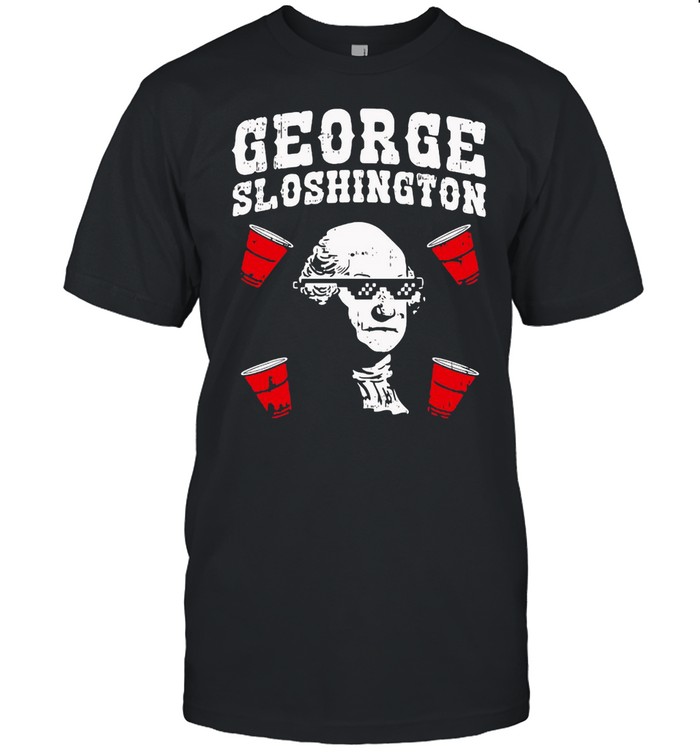 George Sloshington Funny Washington Father 4Th Of July Beer T-shirt Classic Men's T-shirt