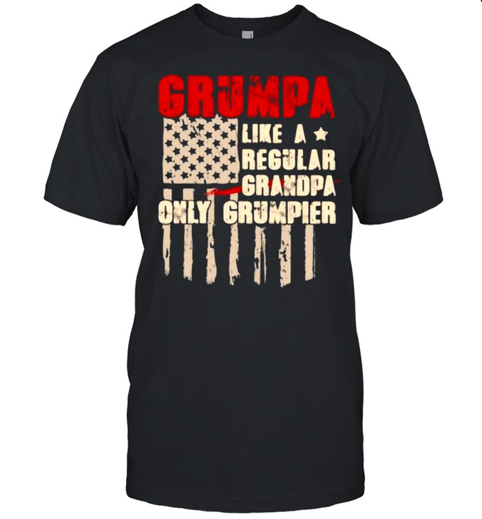 Grumpa Like a Regular Grandpa Only Grumpier  Classic Men's T-shirt