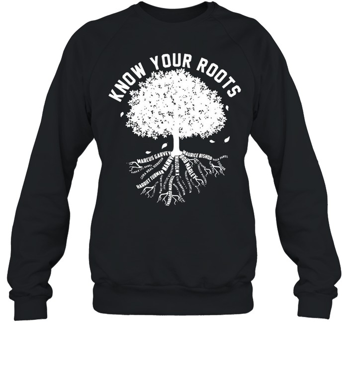 Know Your Roots Black History Marcus Garvey Maurice Bishop T-shirt Unisex Sweatshirt