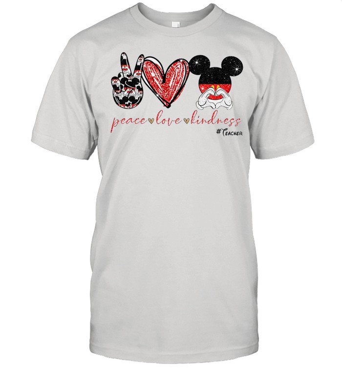 Peace Love Kindness Mickey Mouse #teacher shirt Classic Men's T-shirt