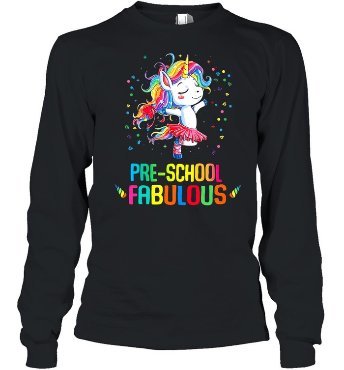 Unicorn Pre-School Fabulous T-shirt Long Sleeved T-shirt