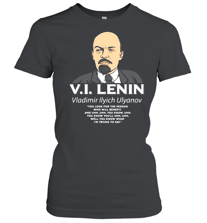 V.I. Lenin Quote Heavy Cotton T-shirt Classic Women's T-shirt