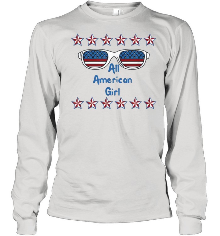 All American Girl 4th of July Sunglasses T- Long Sleeved T-shirt