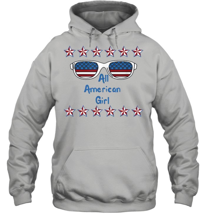 All American Girl 4th of July Sunglasses T- Unisex Hoodie