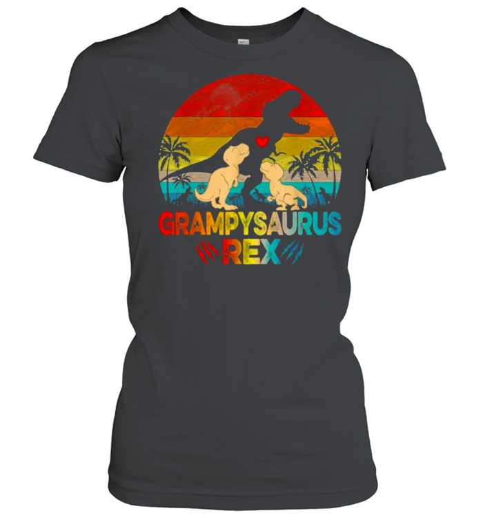 Grampysaurus Rex Vintage Sunset T- Classic Women's T-shirt