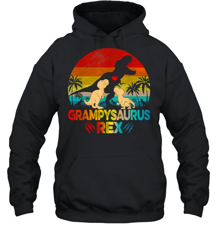 Grampysaurus Rex Vintage Sunset T- Unisex Hoodie