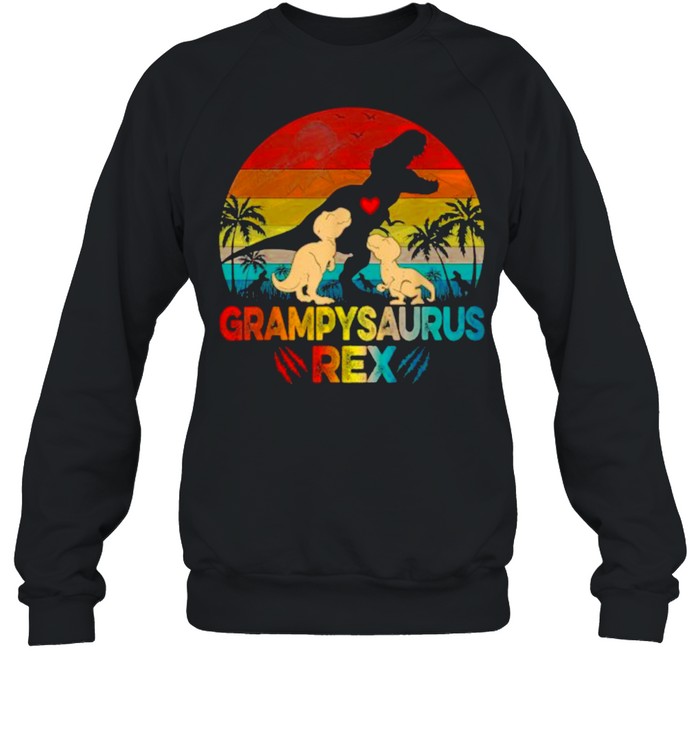 Grampysaurus Rex Vintage Sunset T- Unisex Sweatshirt