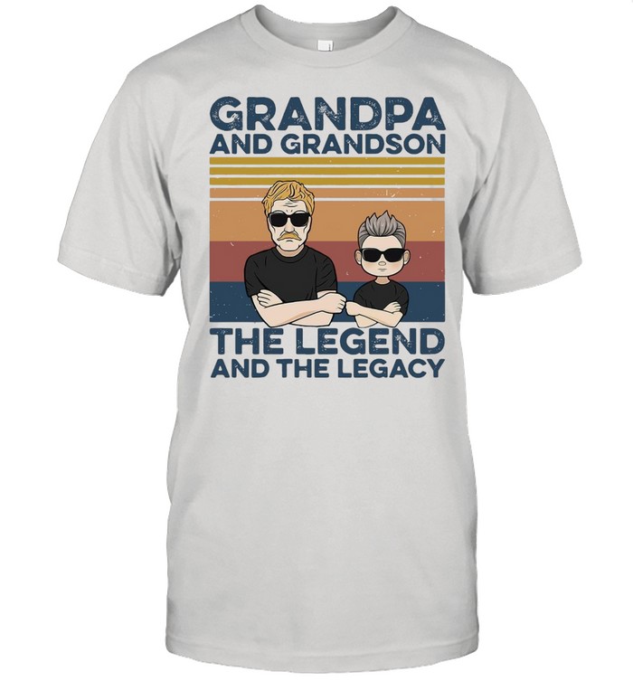 Grandpa And Grandson The Legend And The Legacy Best Friends Classic Men's T-shirt