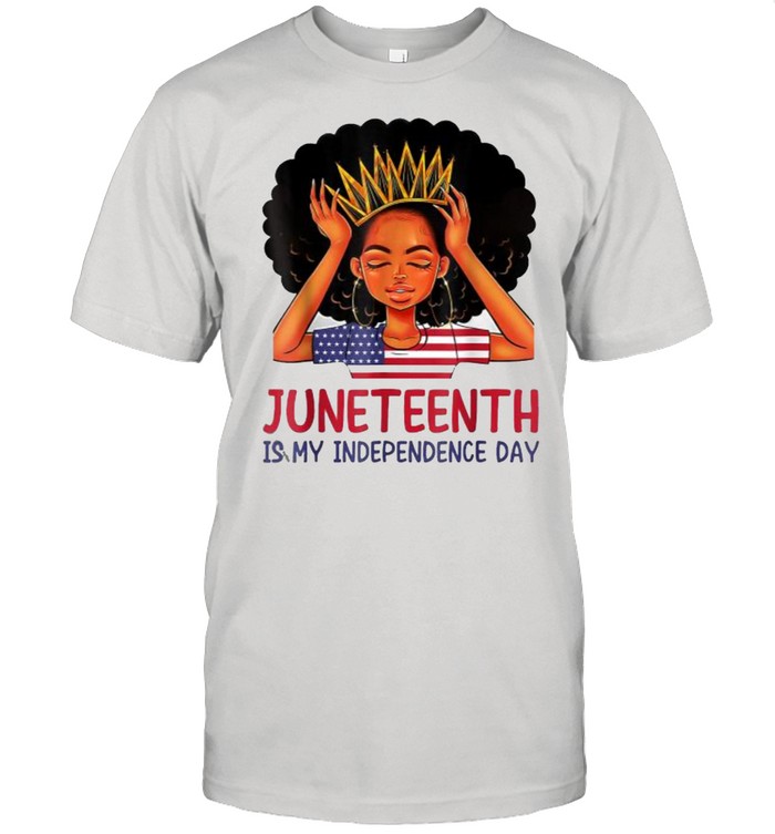 Juneteenth is My Independence Day 4th July Black Afro Flag T- Classic Men's T-shirt